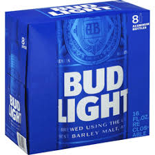 Bud Light 16oz 8PK Aluminum Bottle