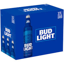 Bud Light Aluminum 16 oz 15 Pack Cans 