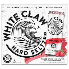 White Claw Raspberry 6 Pack Cans 
