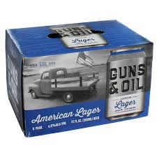 Guns & Oil American Lager 6 Pack Cans 