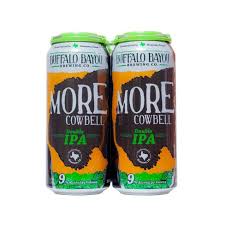 Buffalo Bayou More Cowbell Double IPA 4 Pack Cans 