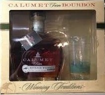 Calumet Bourbon 750 gift set 